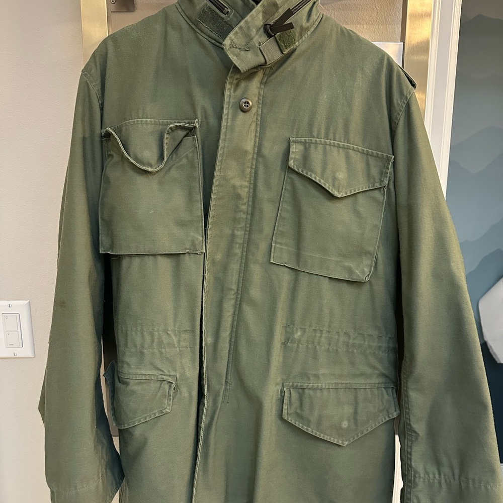 Men's Green Military Jacket small